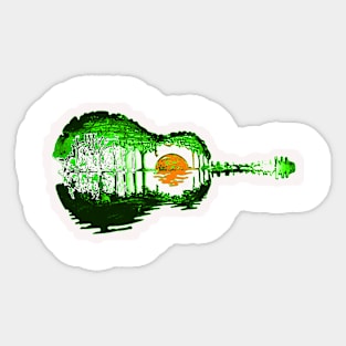 Nature Green Guitar Sticker